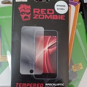 Red Zombie tempered glass screen protector iphone 6S/6S+